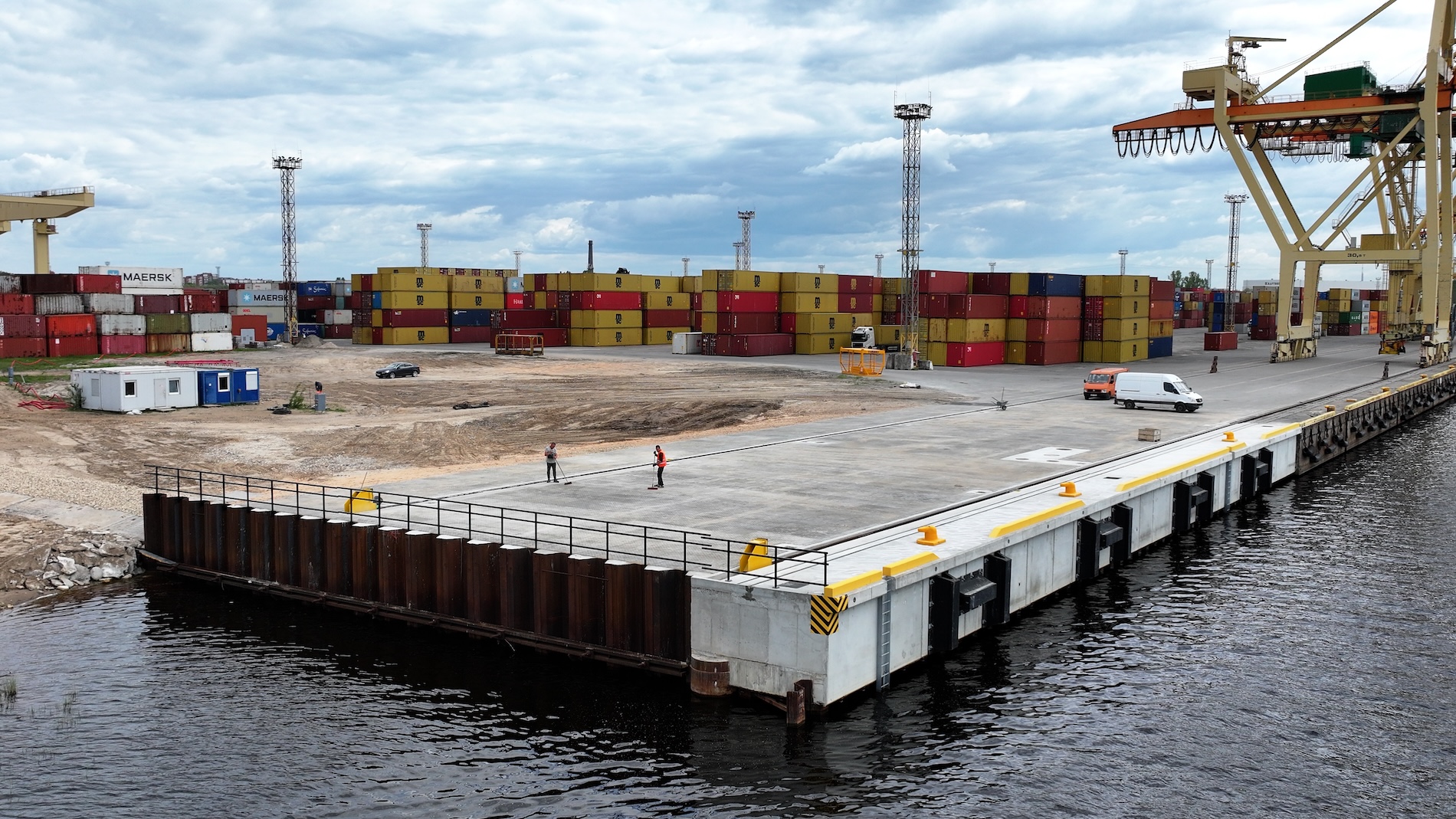 Works on quay extension at Baltic Container Terminal are complete