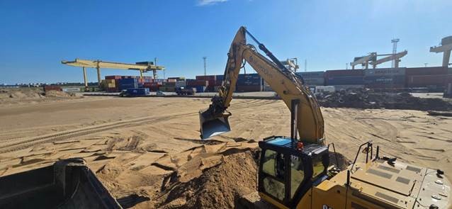 Commencement on works on yard extension at Baltic Container Terminal